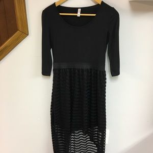Xhilaration Black Maxi Dress